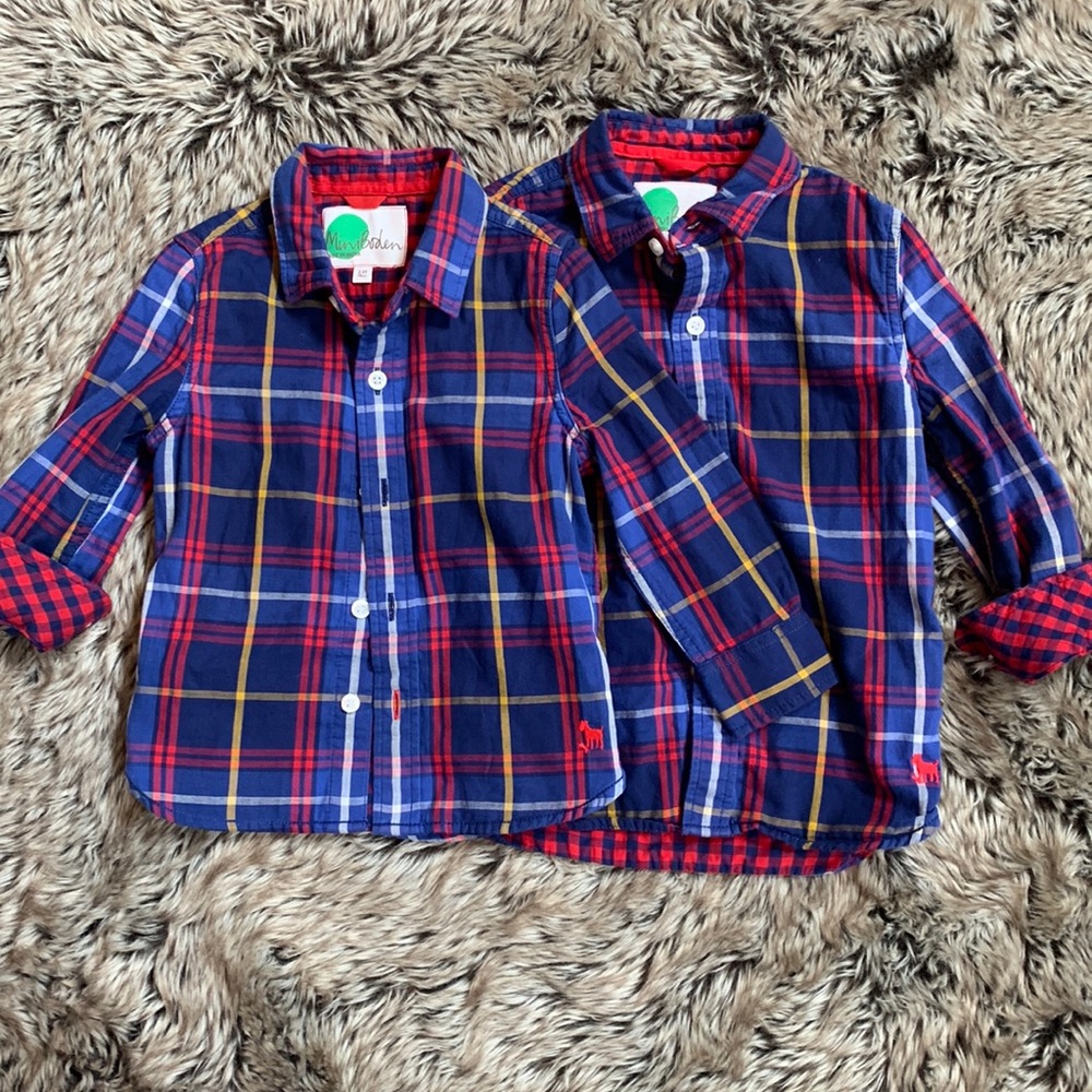 EUC Mini Boden matching shirts